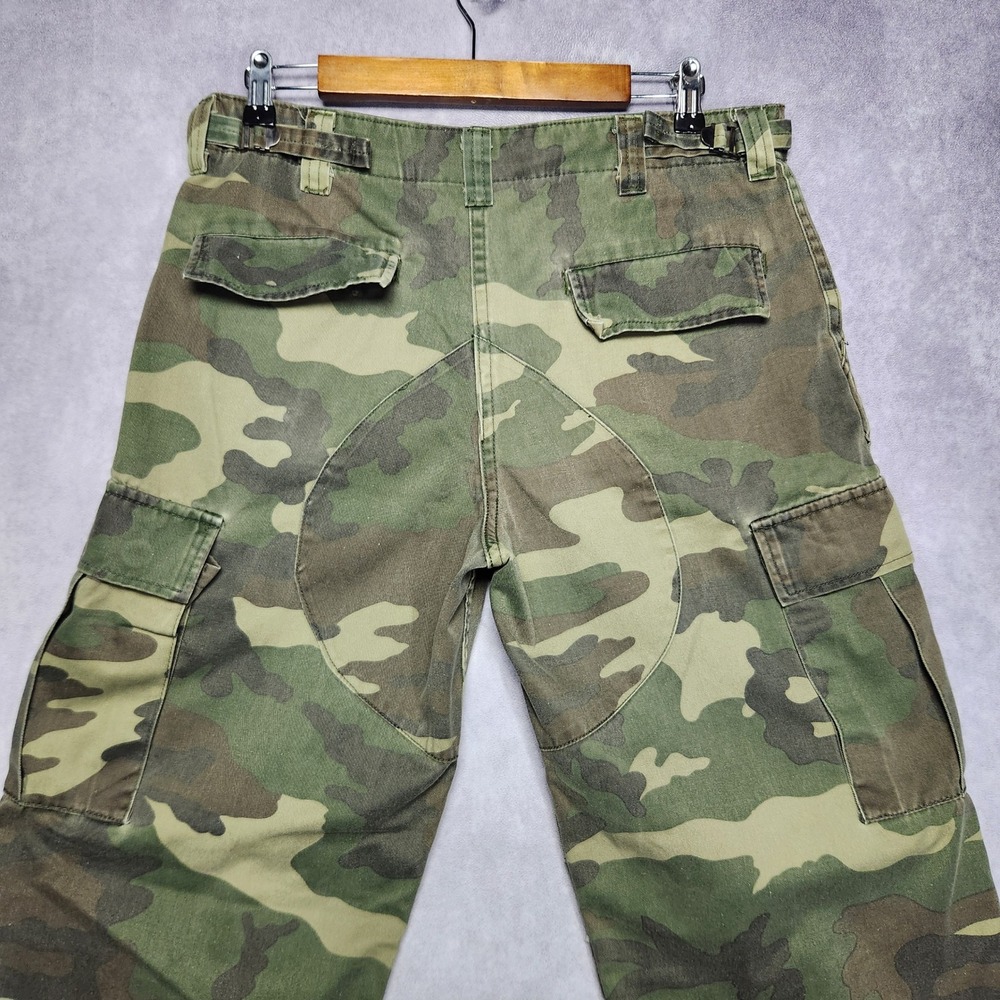 Winchester Mens Camo Cargo Pants 34 Woodland Tactical Hunting Button Fly - Picture 4 of 16